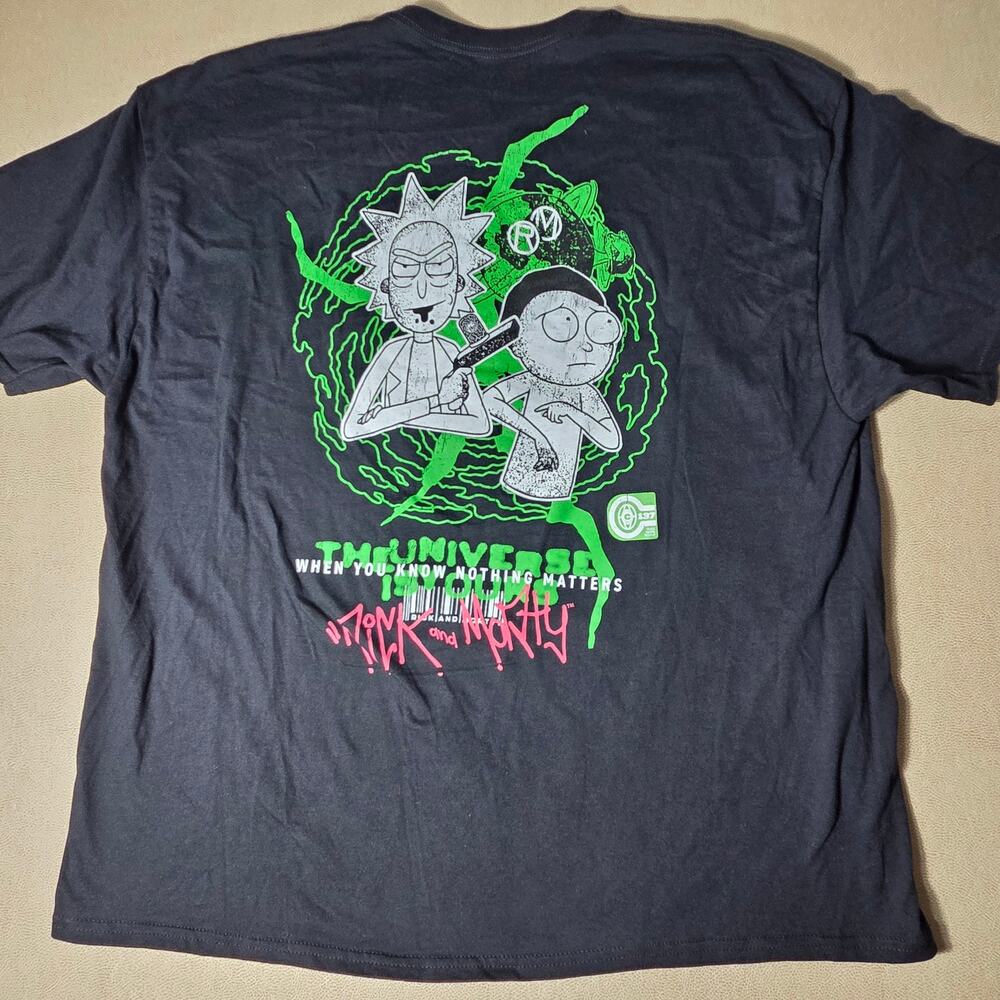 Rick and Morty x CVLA When You Know Nothing Matters Graphic Shirt 3XL